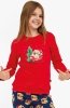 Cornette Young Girl 592/186 Teddy Christmas piżama dziewczęca 